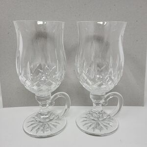 Waterford Lismore Irish Coffee Glass 8-oz, Set of 2 Crystal Elegant Fine‎ Dining
